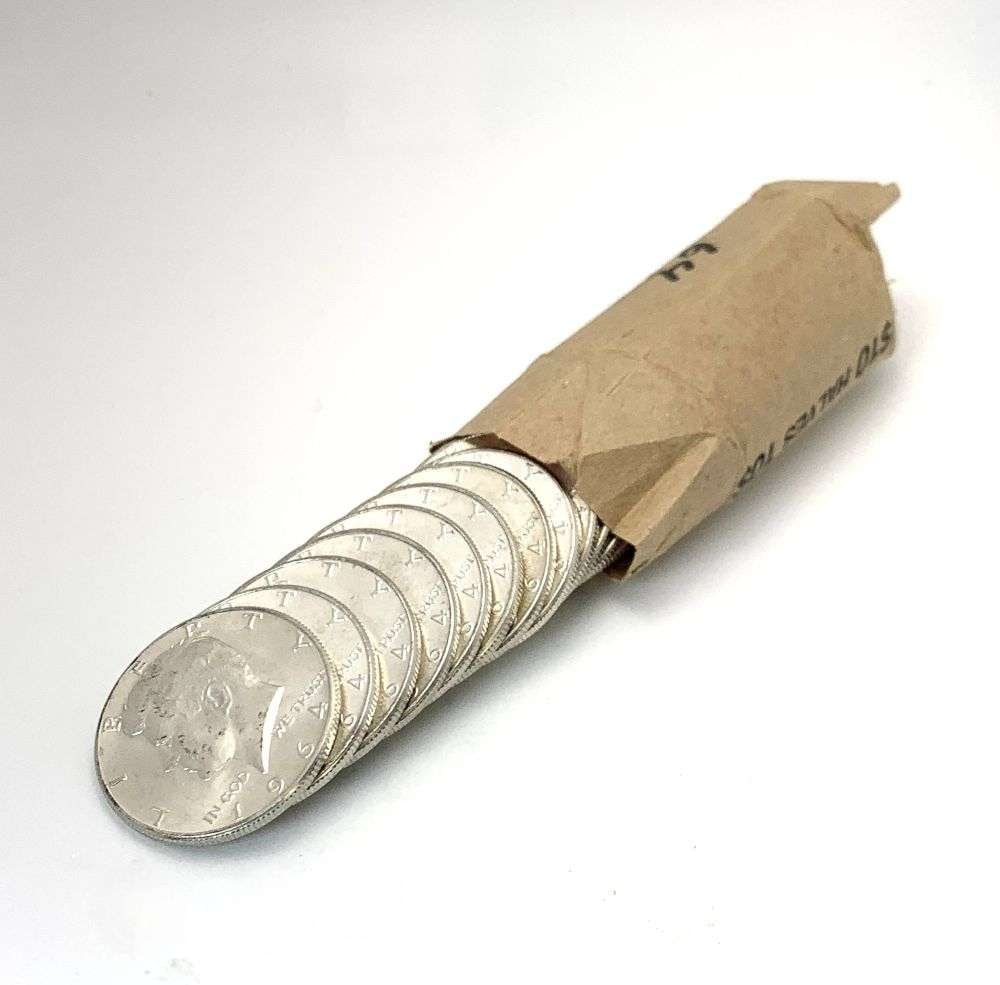 Last Minute! Roll (20-coins) 1964 Kennedy 90% Silver Half Dollar BU (1 of 6)