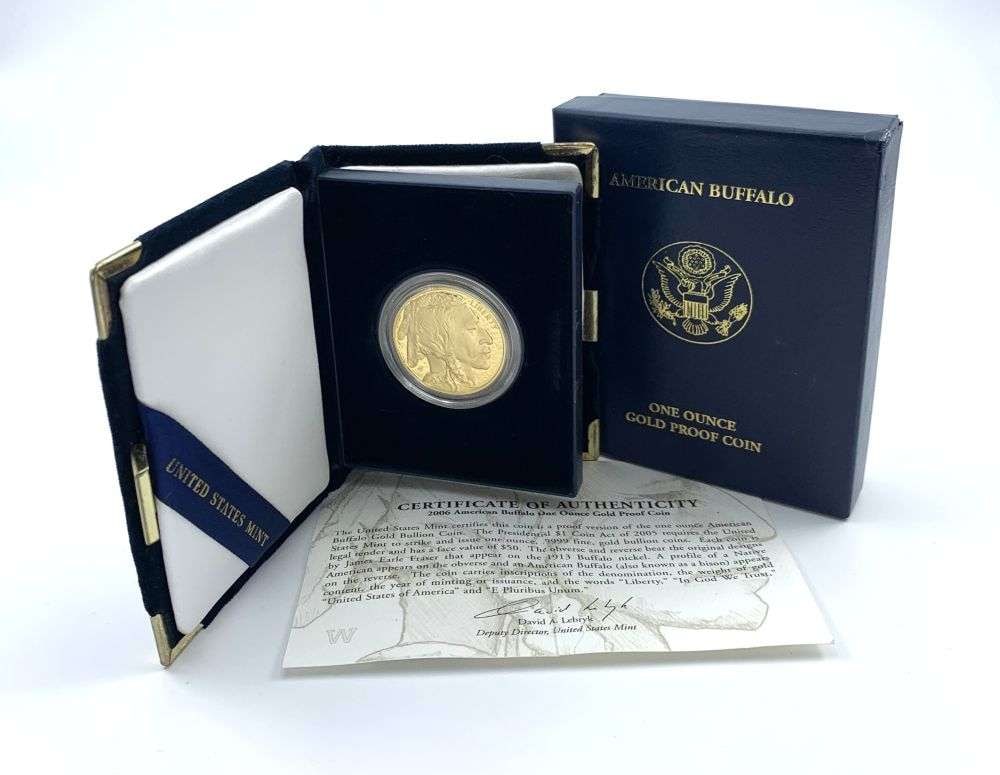 Last Minute! 2006-W American $50 Buffalo Proof 1 ozt .9999 Gold: Winner shall receive the exact coin shown here. (RM/UPFR)