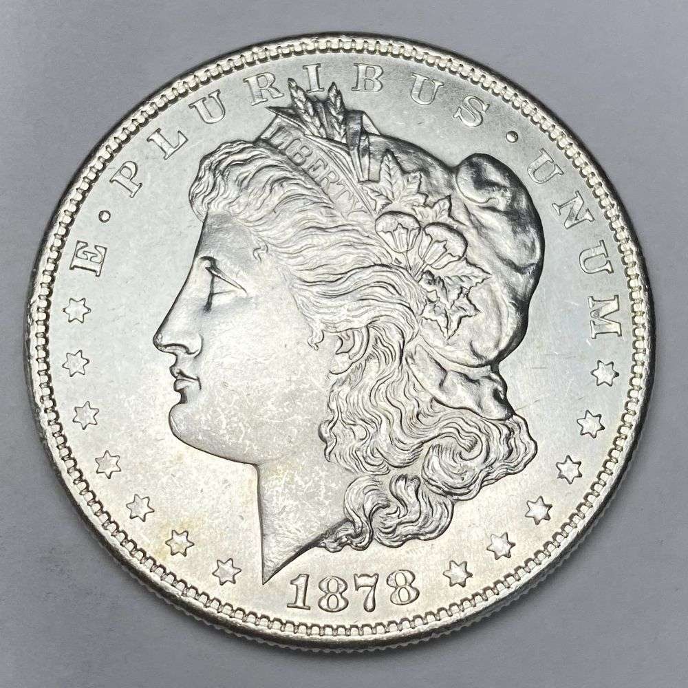 Last Minute! 1878-S Morgan Silver Dollar MS66: Winner shall receive the exact coin shown here. (RR/LBB)