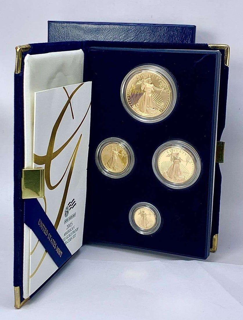 Last Minute! 2005-W American Gold Eagle Proof Set 1.85 ozt (4-coins) (1 of 4)