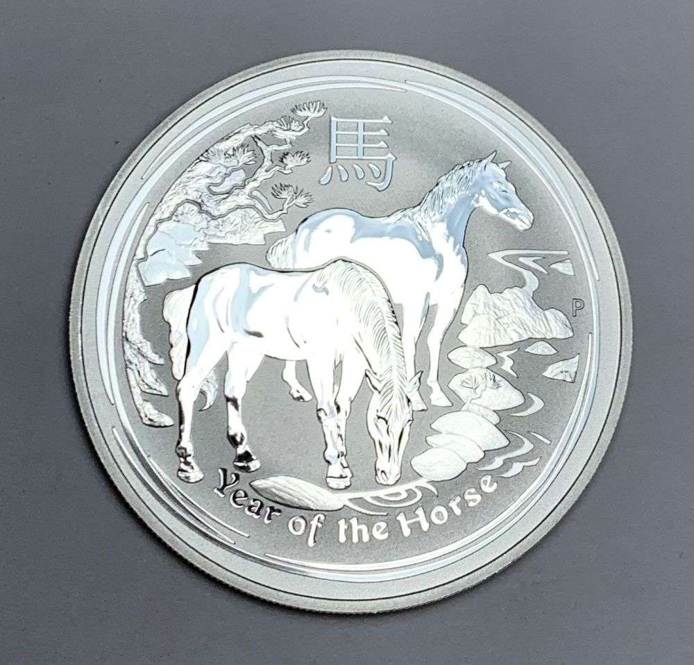 2014-P Australia Year Of The Horse 1 ozt .9999 Silver Dollar (1 of 2)
