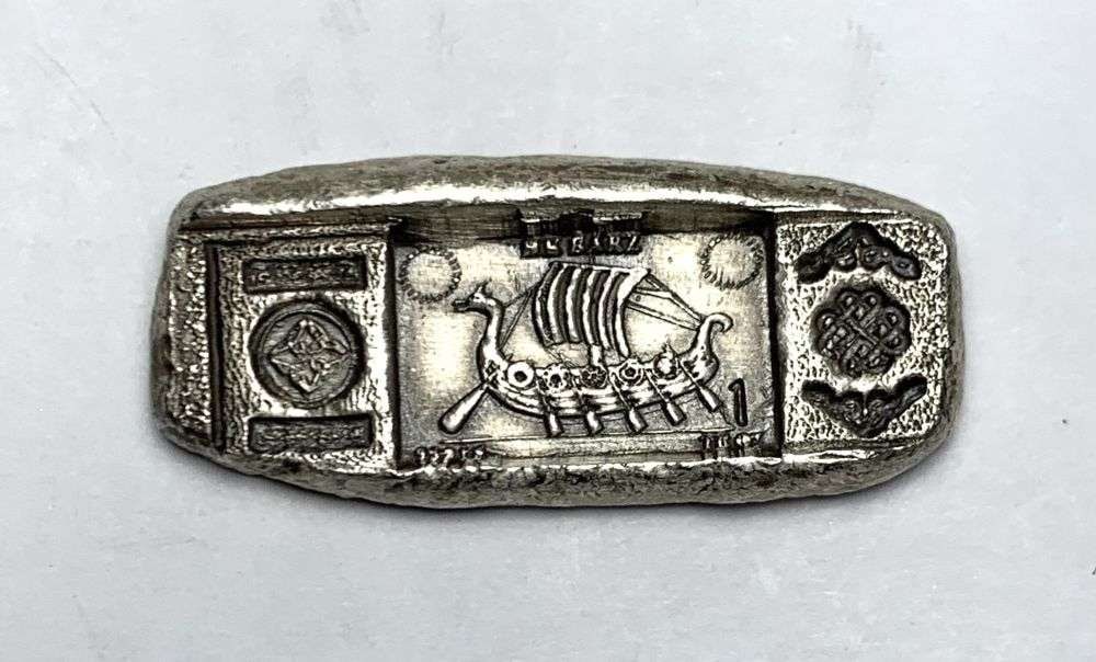 The Siege Viking Longship 1 ozt .999 Silver Bar (1 of 3)
