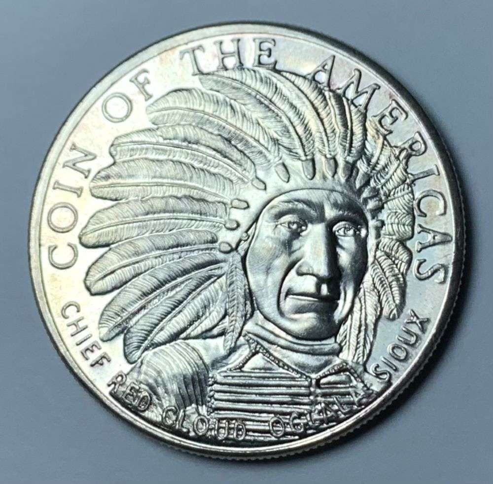 1980 Coin Of The Americas 1 ozt .999 Silver (1 of 2)