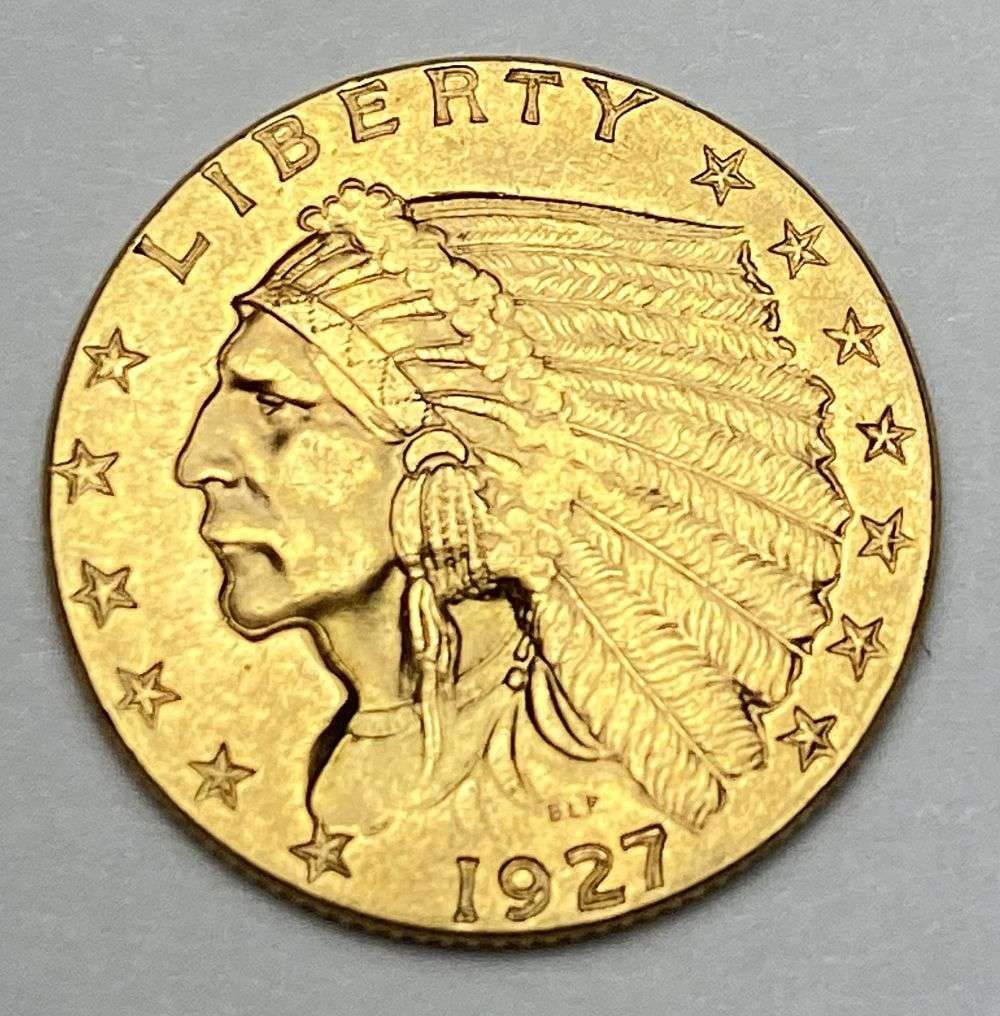 1927 Gold $2.50 Indian Head MS65 (1 of 2)