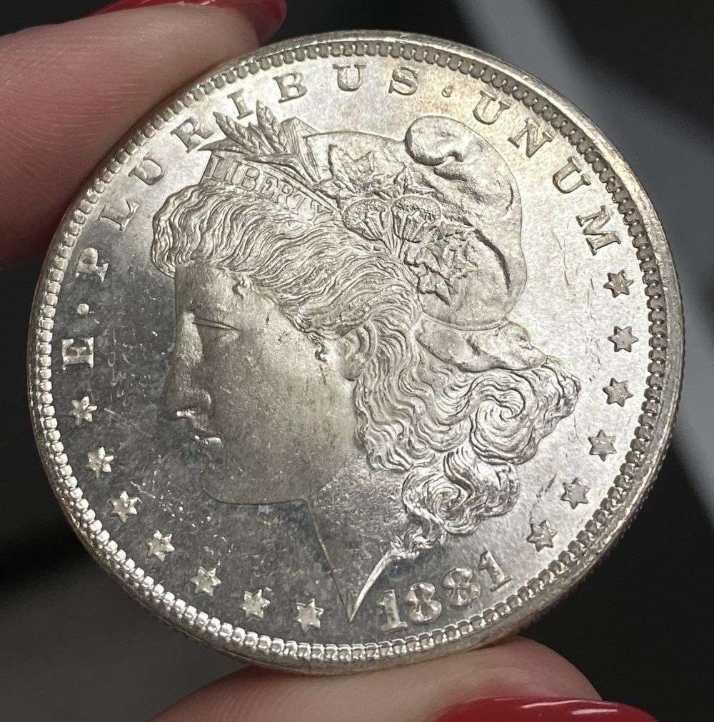 1881-S Morgan Silver Dollar MS65 PL (1 of 4)