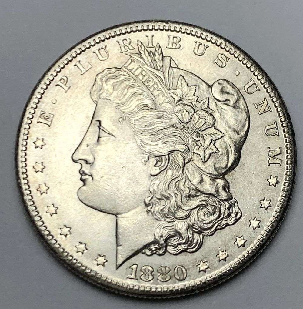 1880-S Morgan Silver Dollar MS65 (1 of 2)