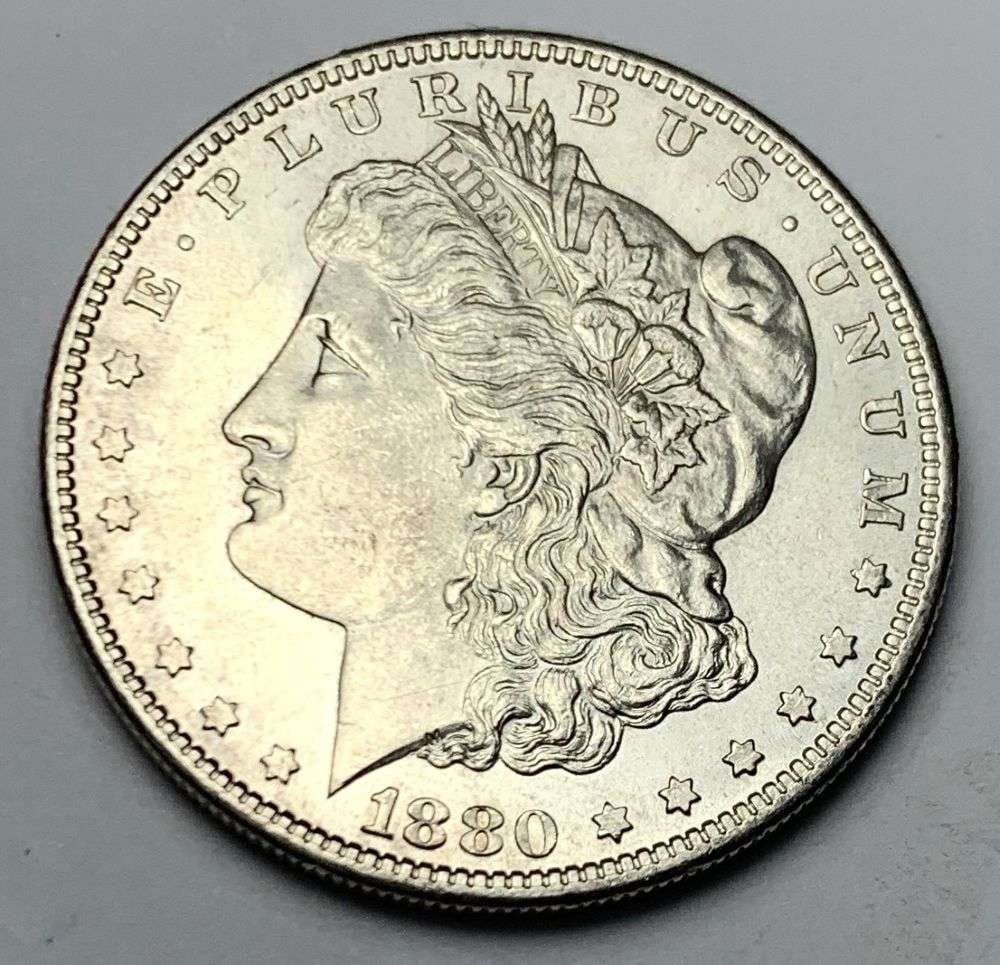 1880-S Morgan Silver Dollar MS65 (1 of 2)