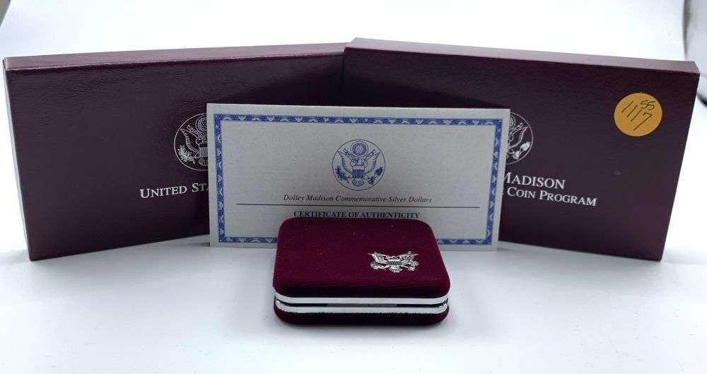 1999-P Dolley Madison Commemorative Proof Silver Dollar OGP (1 of 3)