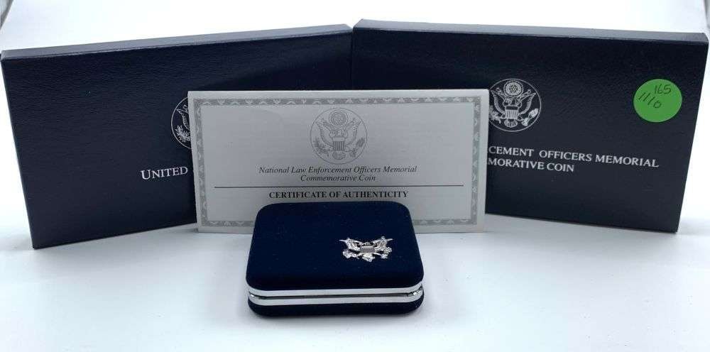 1997-P National Law Enforcement Officers Memorial Commemorative Proof Silver Dollar OGP (1 of 3)