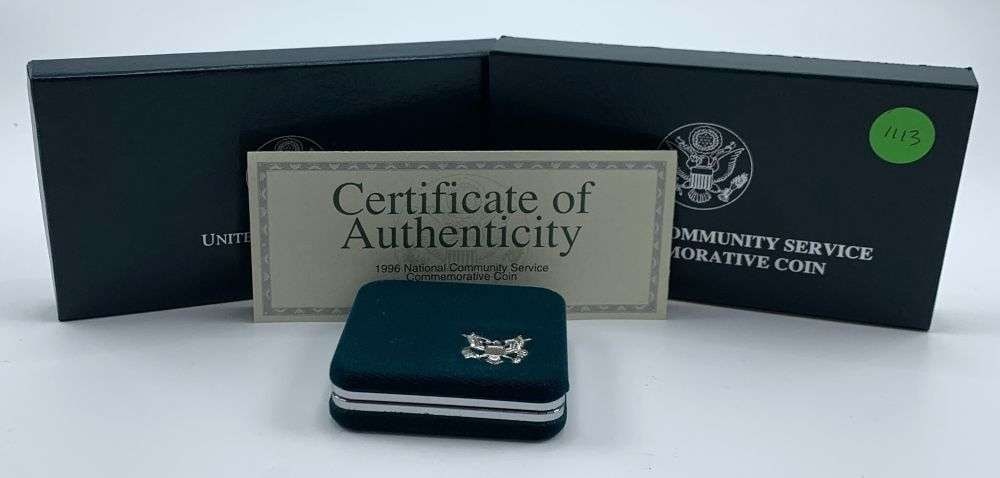 1996-S National Community Service Commemorative Proof Silver Dollar OGP (1 of 3)