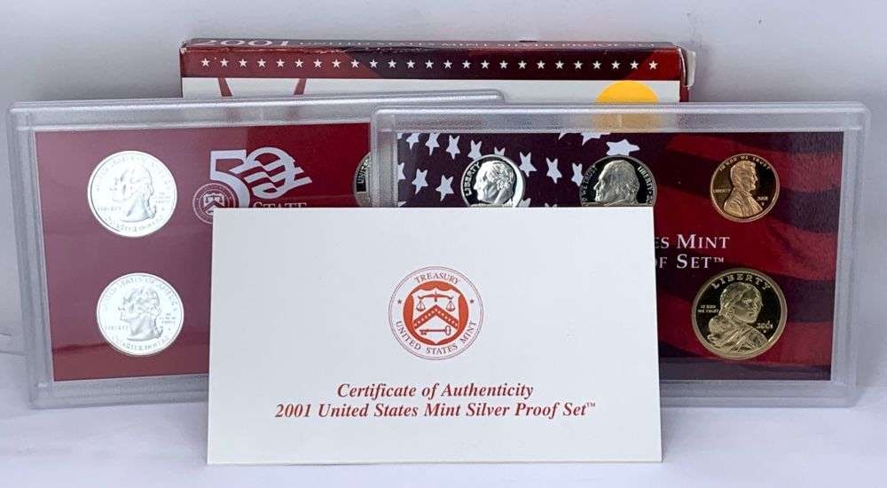 2001 United States Silver Proof Set (10-coins) (1 of 4)