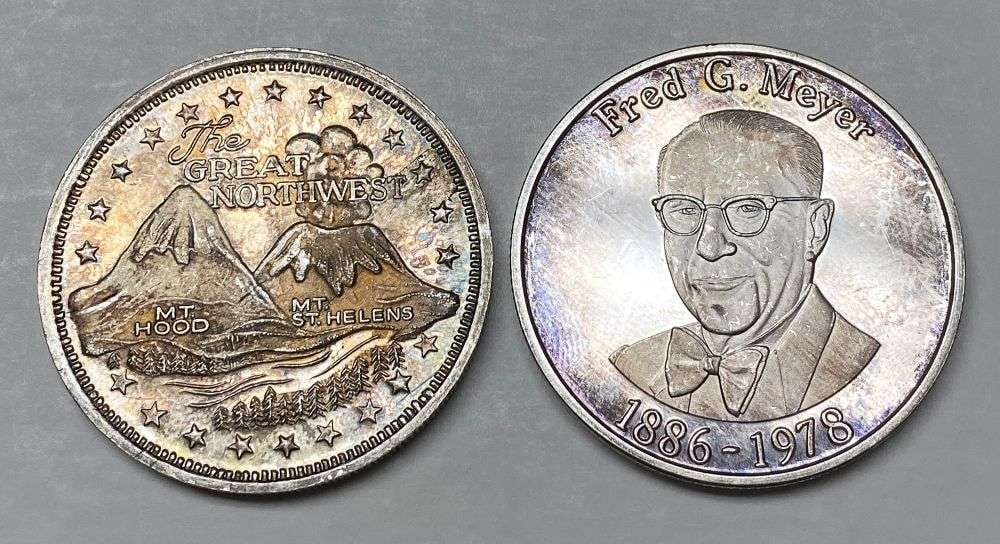 1886-1978 The Story Of Portland, Oregon 2 ozt .999 Silver (1 of 5)