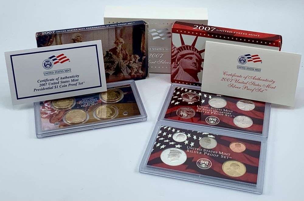 2007 United States Mint Silver Proof Set OGP (14-coins) (1 of 7)