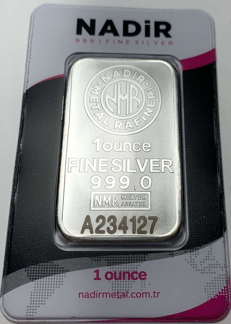 Impressive Nadir Metal Refinery 1 ozt .999 Silver Bar (1 of 3)