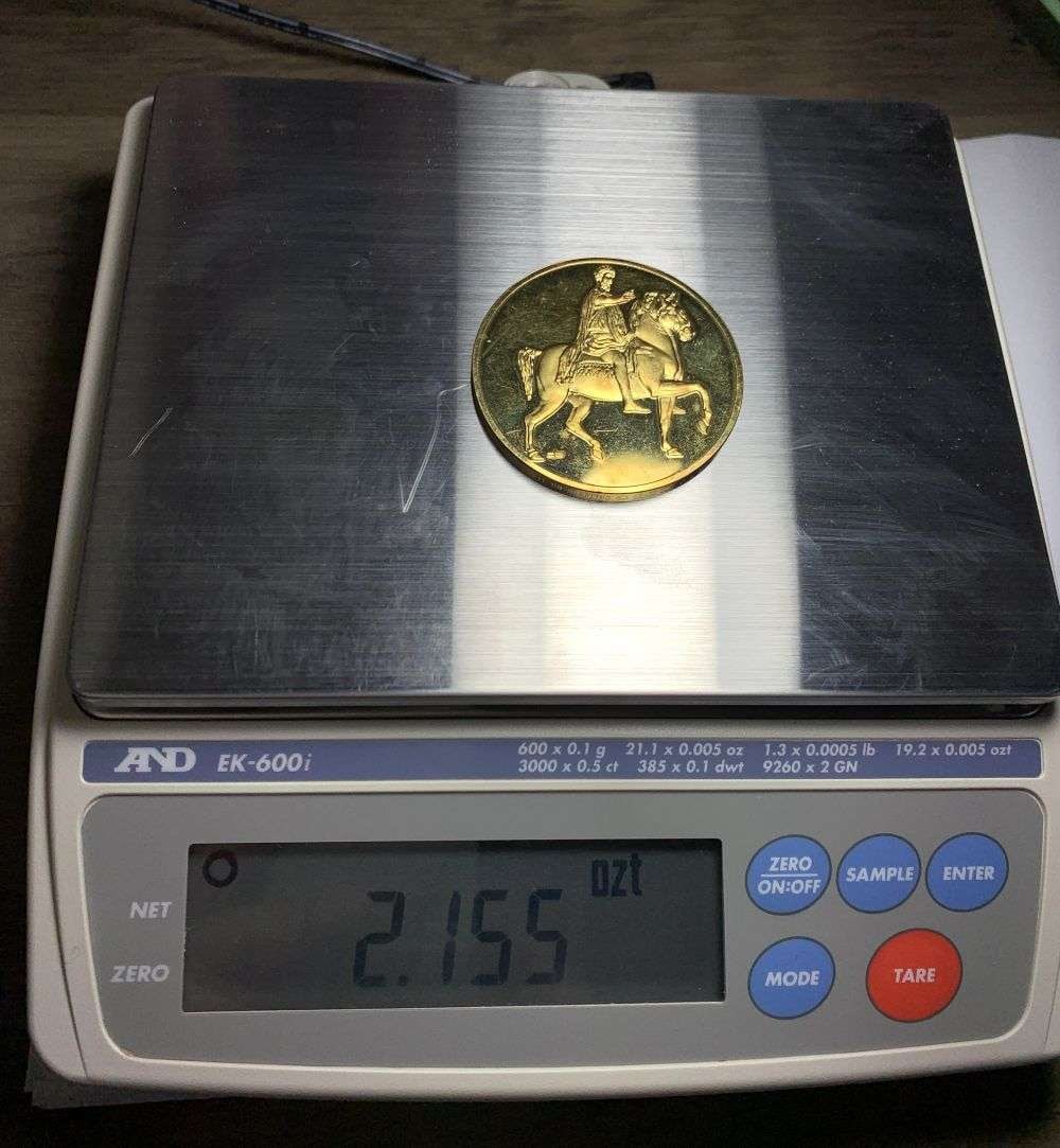Vintage Marcus Aurelius 161-180 Roman 24k Gold/Sterling Silver 2.155 ozt: Winner shall receive the exact coin shown here. (MR/LBB)