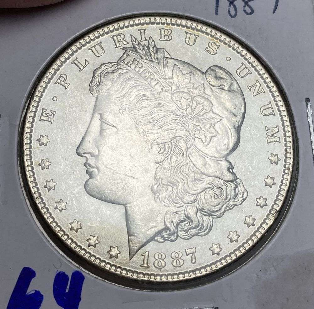 1887 Morgan Silver Dollar MS64 (1 of 3)