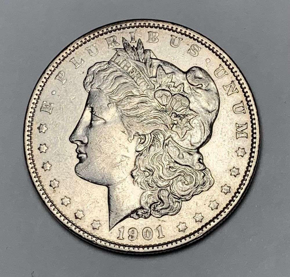 1901 Morgan Silver Dollar AU55 (1 of 2)