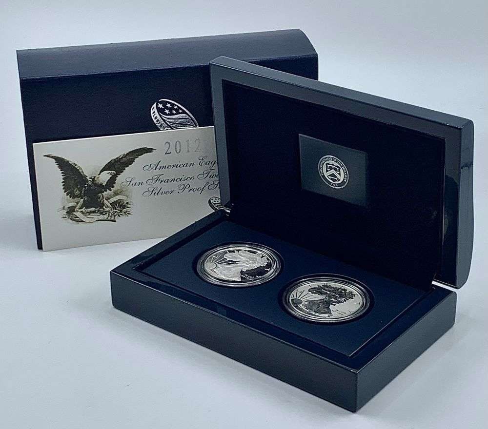 2012-S American Silver Eagle Proof/ Rev. PF Set (2-coins) (1 of 4)