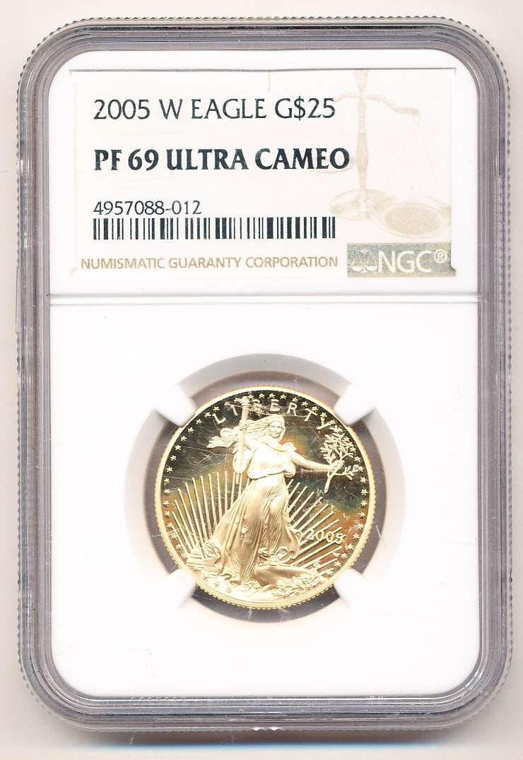 2005-W American $25 Gold Eagle NGC PF69 Ultra Cameo (1 of 4)