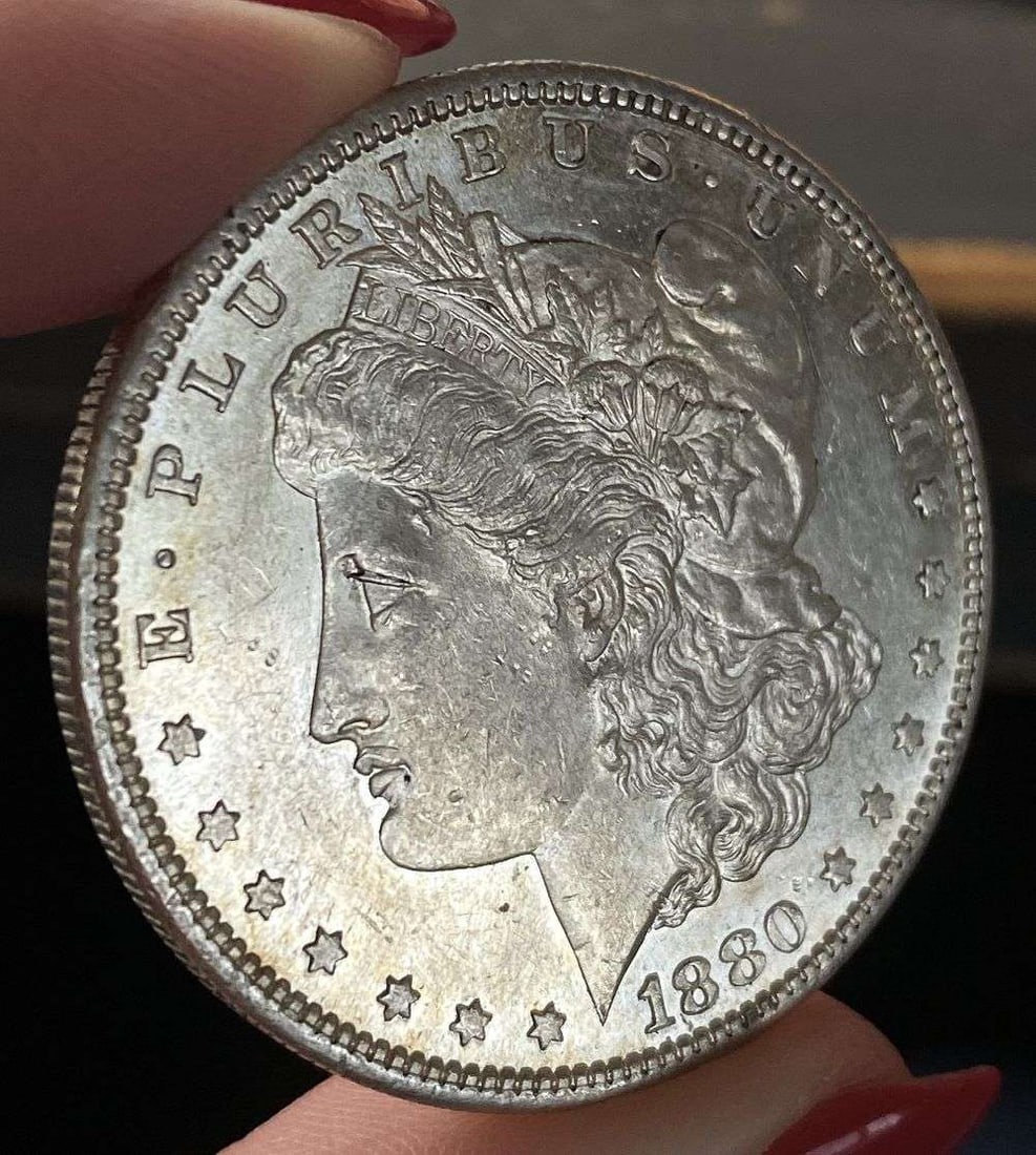 1880-S Morgan Silver Dollar MS63 PL: Winner shall receive the exact coin shown here. (RR/B)