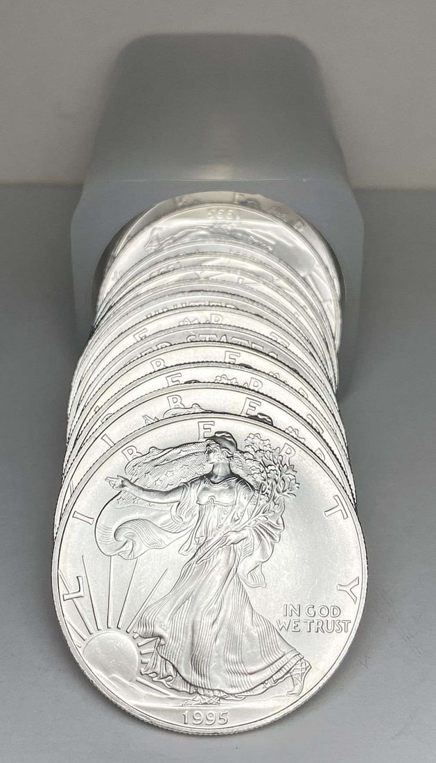 Fresh Original High End Roll (20) 1995 American Silver Eagle (1 of 4)