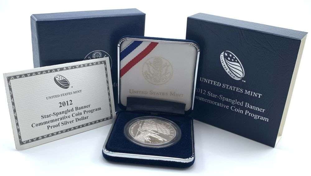 2012-P Star-Spangled Banner Commemorative Proof Silver Dollar OGP (1 of 4)