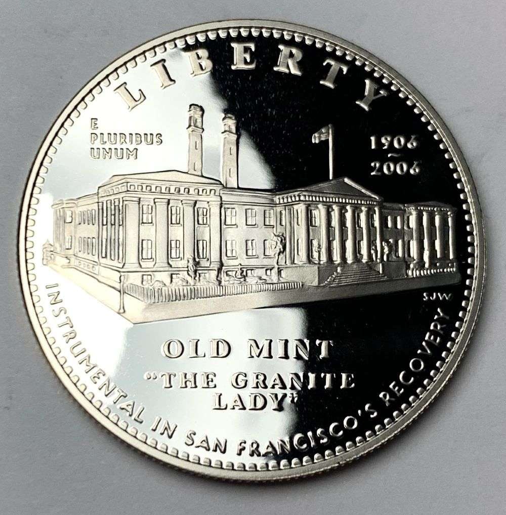 2006-S Old Mint "The Granite Lady" Proof Silver Dollar: Winner shall receive the exact coin shown here. (MR/B)