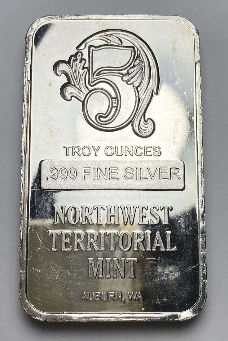 Northwest Territorial Mint 5 ozt .999 Silver Bar (1 of 4)