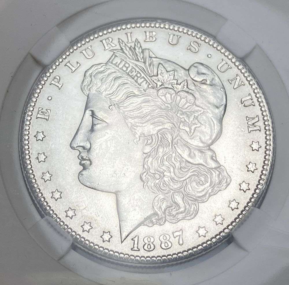 1887-S Morgan Silver Dollar MS65 (1 of 4)