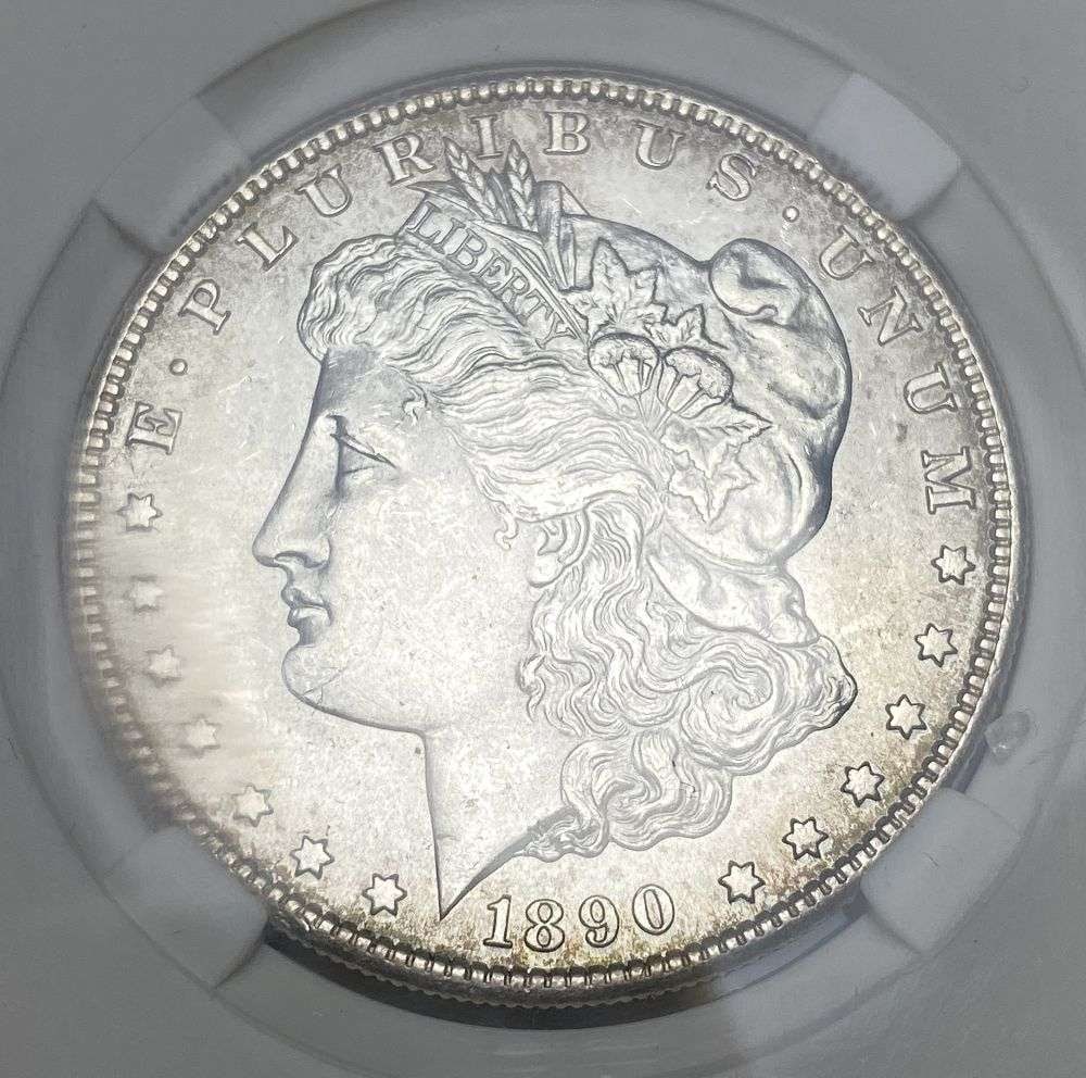 1890-S Morgan Silver Dollar MS65 (1 of 4)