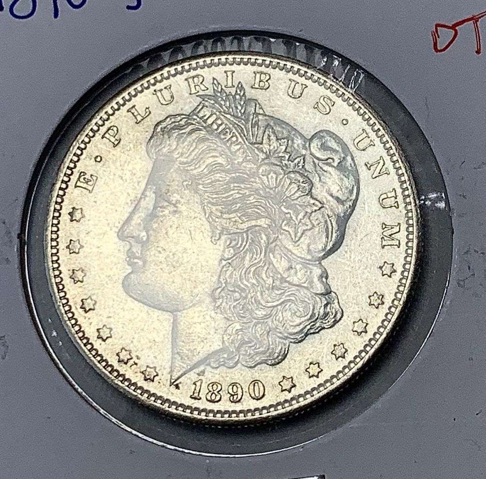 1890-S Morgan Silver Dollar MS63 Details (1 of 3)