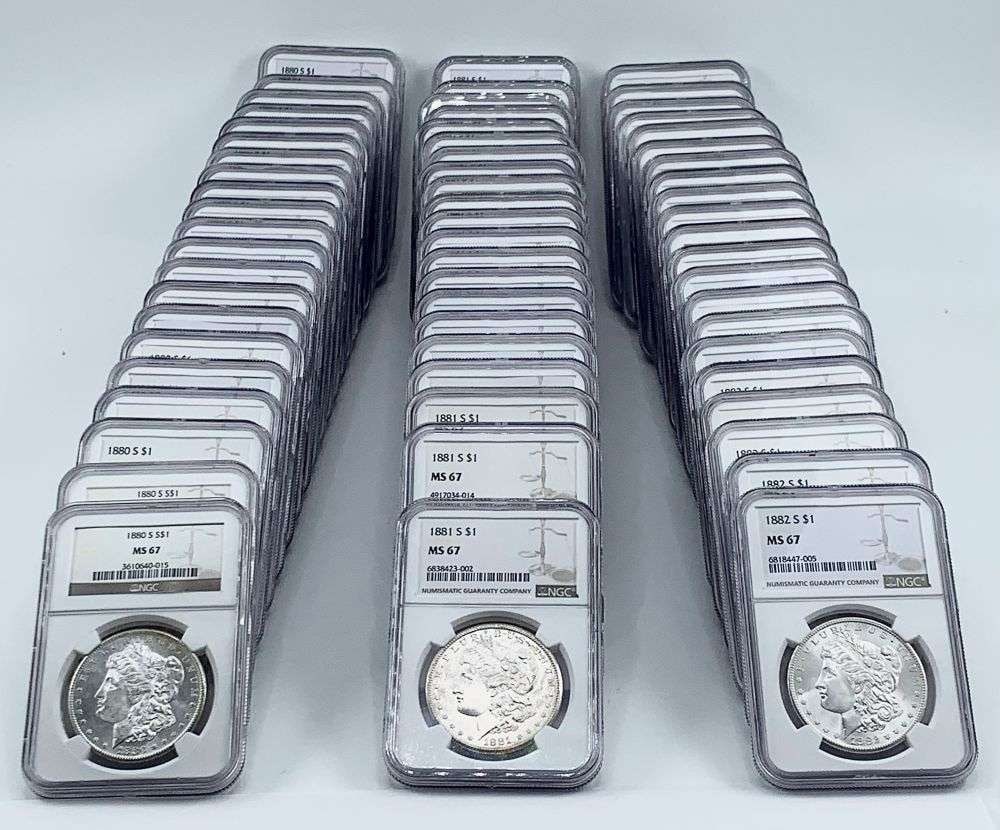 Last Minute! 1882-S Morgan Silver Dollar NGC MS67: Winner shall receive (1) coin precisely resembling the one shown here. (MK/FEB)