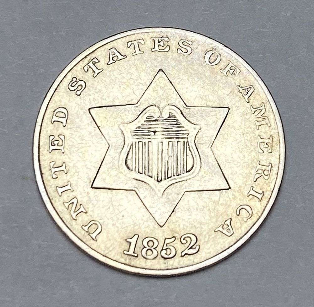 1852 Silver 3 Cents (1 of 2)