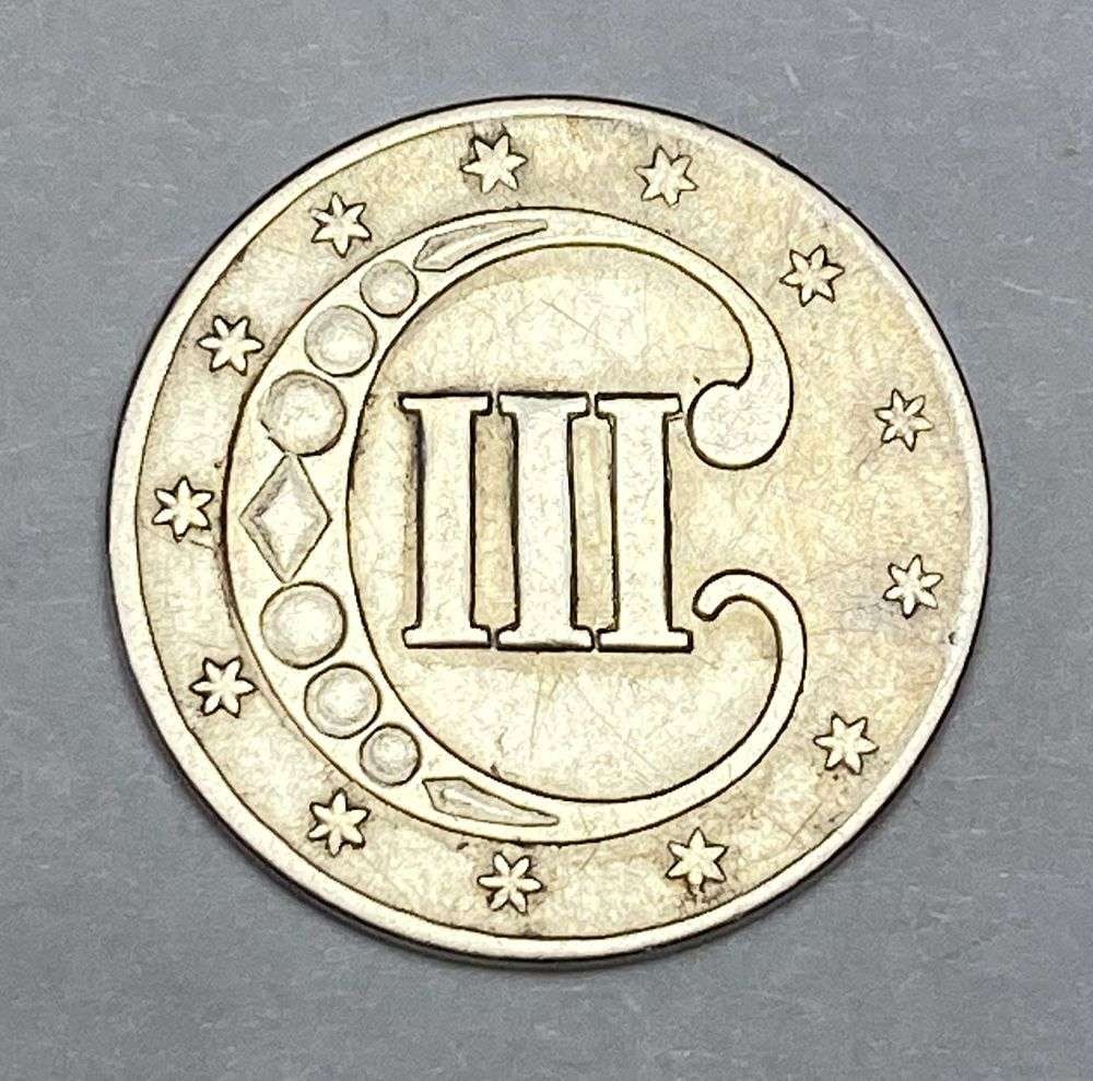 1852 Silver 3 Cents - 2