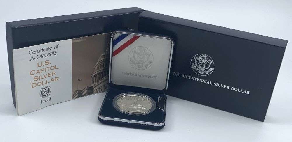 1994-S U.S. Capitol Bicentennial Commemorative Proof Silver Dollar OGP (1 of 4)