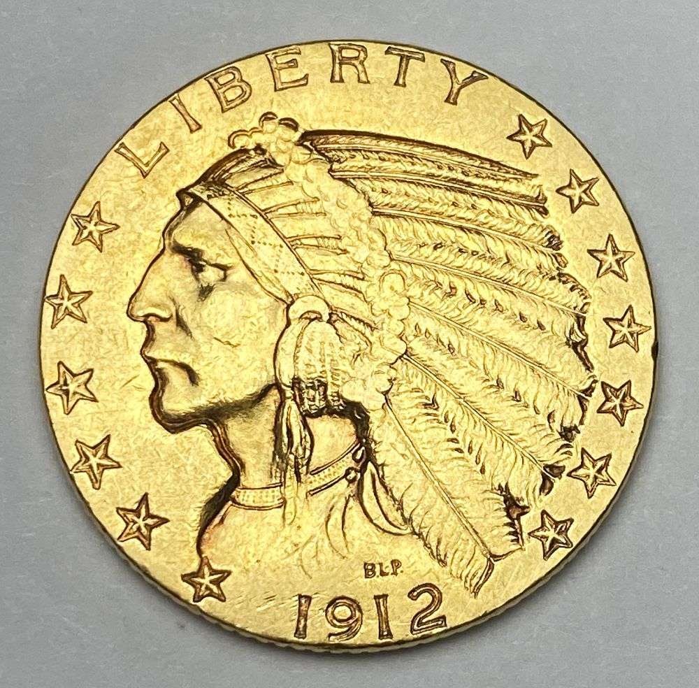 Last Minute! 1912-S Gold $5 Indian Head AU58 (1 of 2)