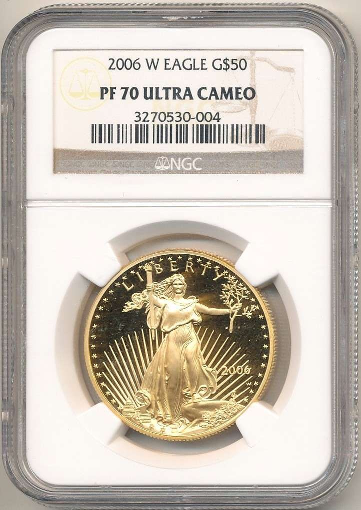 Last Minute! 2006-W American $50 Gold Eagle 1 ozt NGC PF70 Ultra Cameo (1 of 4)