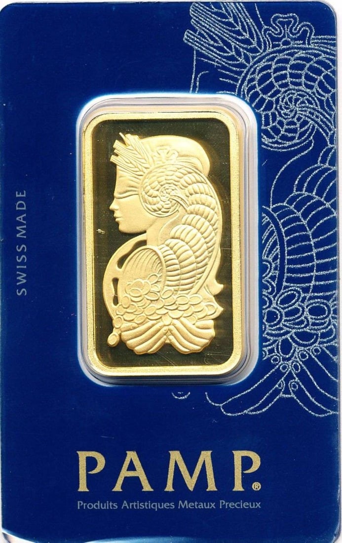 Last Minute! Pamp Suisse Lady Fortuna 1 ozt .9999 Gold Bar: Winner shall receive the exact bar shown here (MR/RLPF)