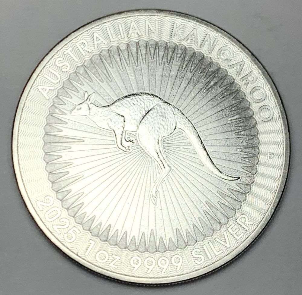 2025-P Australia Kangaroo 1 ozt .9999 Silver Dollar: Winner shall receive the exact coin shown here. (MR/B)