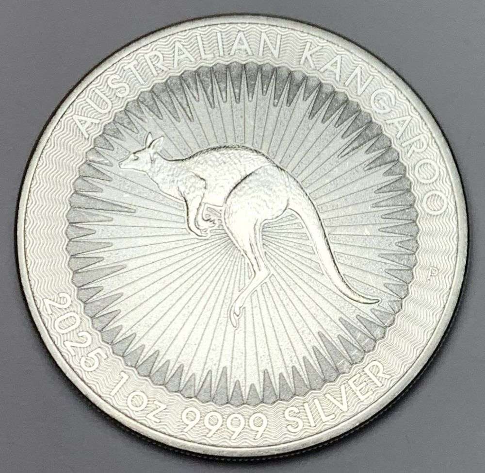 2025-P Australia Kangaroo 1 ozt .9999 Silver Dollar: Winner shall receive the exact coin shown here. (MR/B)