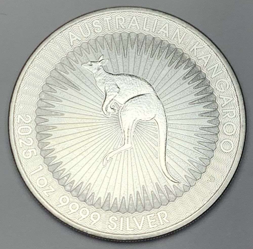 2025-P Australia Kangaroo 1 ozt .9999 Silver Dollar: Winner shall receive the exact coin shown here. (MR/B)