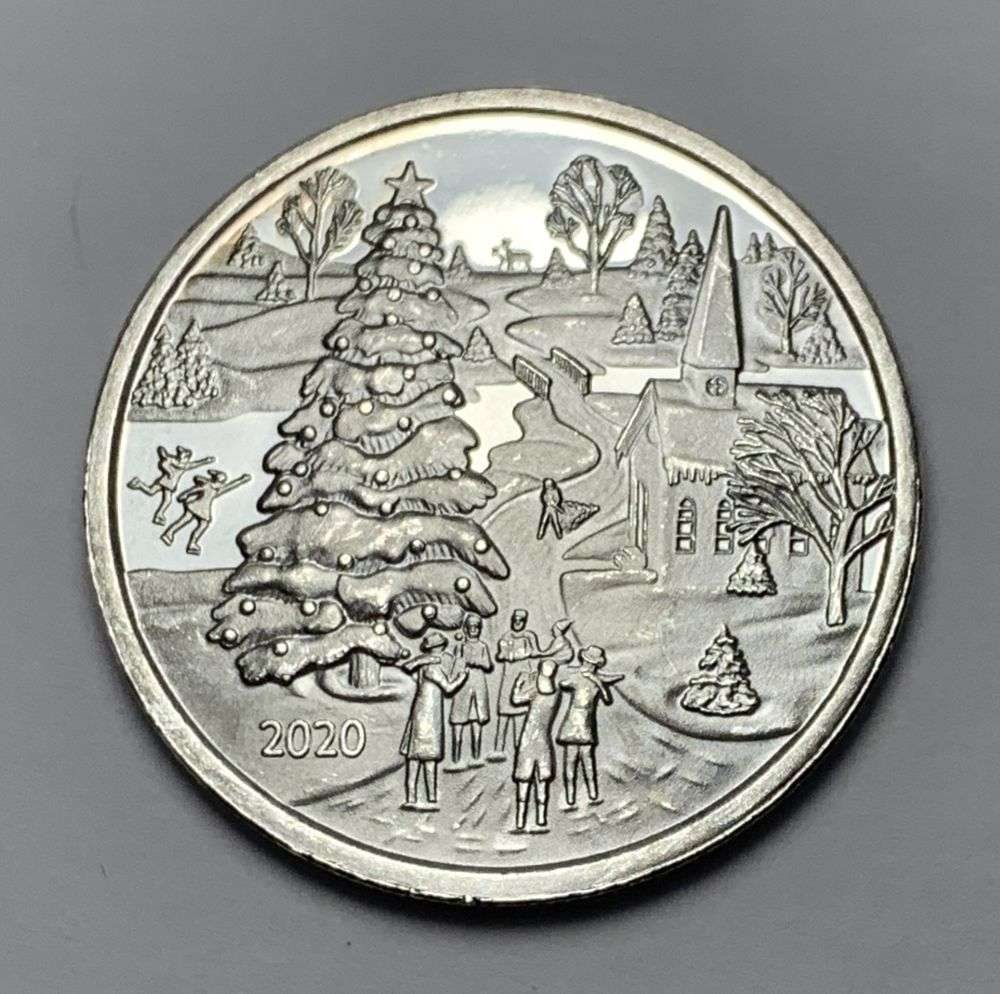 2020 Christmas Village .999 Silver 1 ozt: Winner shall receive the exact coin shown here. (MK/B)