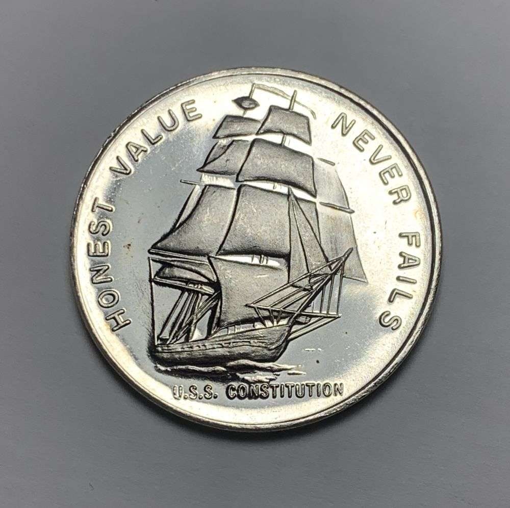 Liberty Mint "Honest Value Never Fails" 1 ozt .999 Silver: Winner shall receive the exact coin shown here. (MK/B)