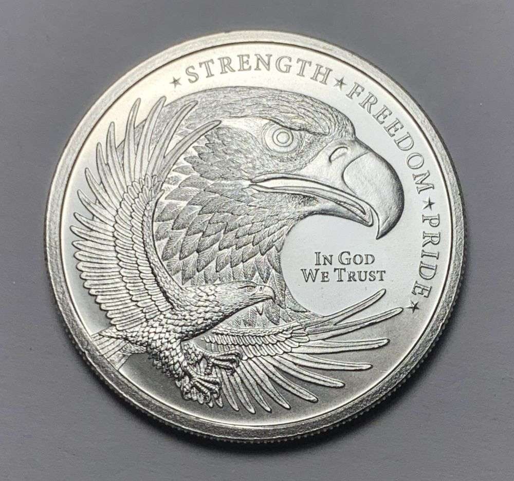 Golden State Mint "Strength, Freedom, Pride" 1 ozt .999 Silver (1 of 2)