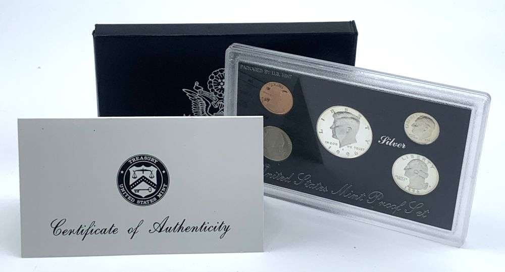 1996 United States Mint Silver Proof Set (5-coins): Winner shall receive the exact set (5-coins) shown here. (MK/RL)