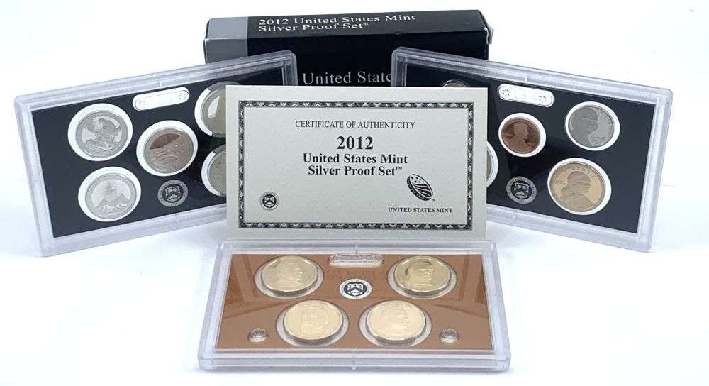2012 United States Mint Silver Proof Set (14-coins): Winner shall receive the exact set (14-coins) shown here. (MK/LLL)