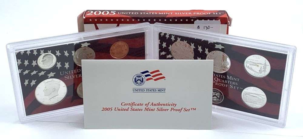 2005 United States Proof Silver Set (11-coins): Winner shall receive the exact set (11-coins) shown here. (MK/LLL)
