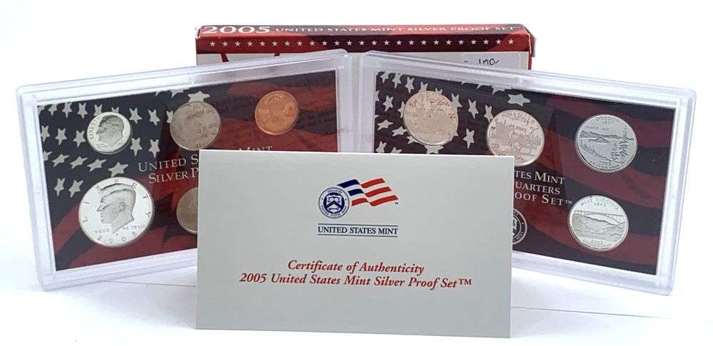 2005 United States Proof Silver Set (11-coins): Winner shall receive the exact set (11-coins) shown here. (MK/LLL)