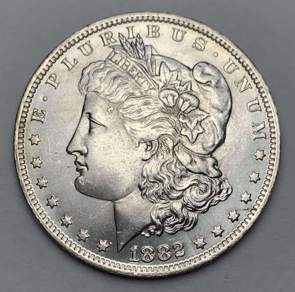 1882-O Morgan Silver Dollar MS65 (1 of 2)