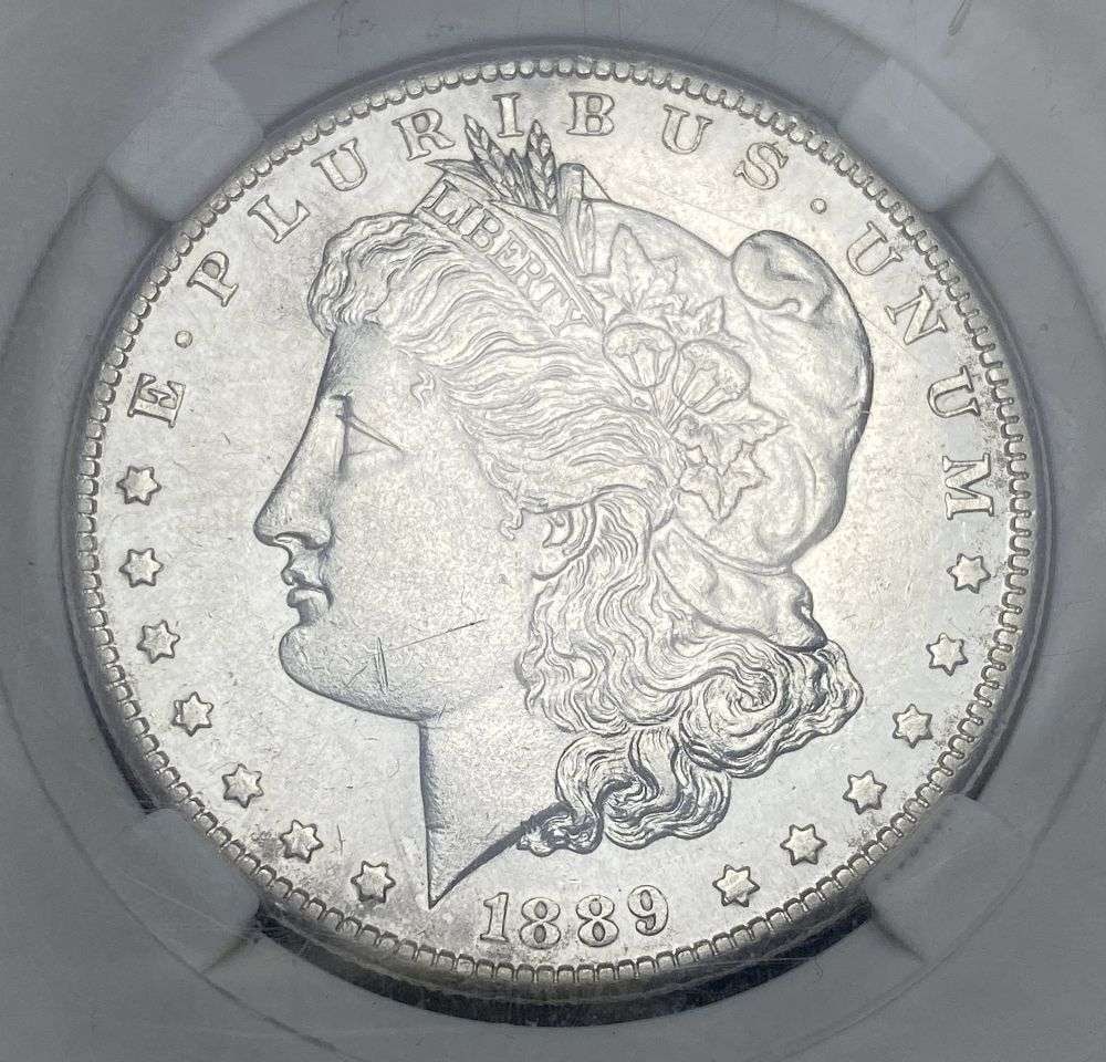 1889-CC Morgan Silver Dollar MS61 (1 of 8)